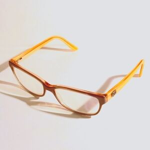 Vintage Gucci Eyeglasses GG 3151 RS8 Brown Coral Rectangular Frame Eyeglasses